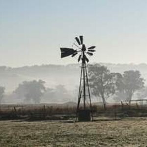 Foggy Windmill