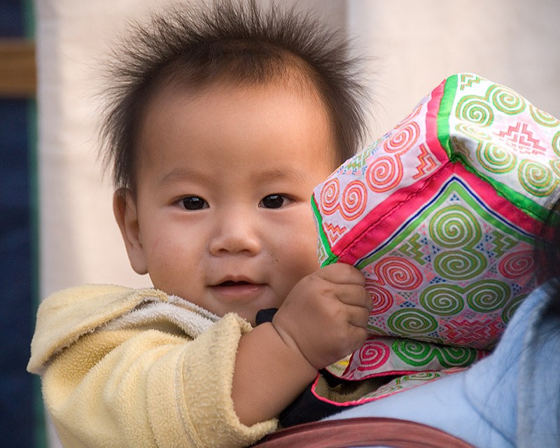 boy with hair