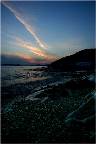 Sculpted Rock at Sunset