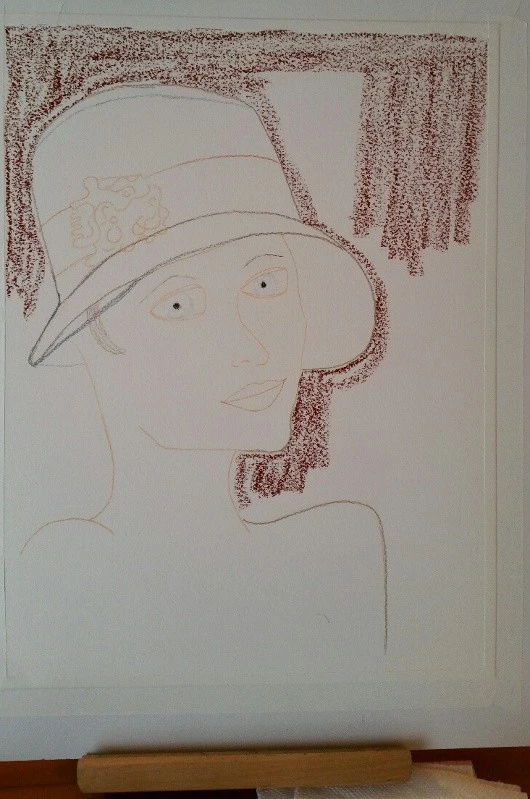 Woman in a Green Hat, wip 1.webp