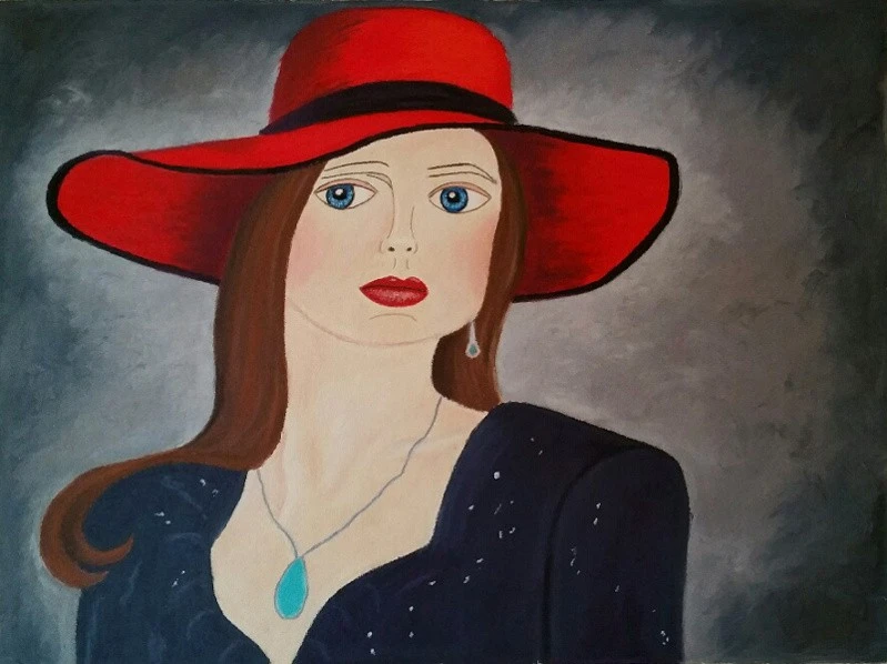 Woman in a Red Hat.webp