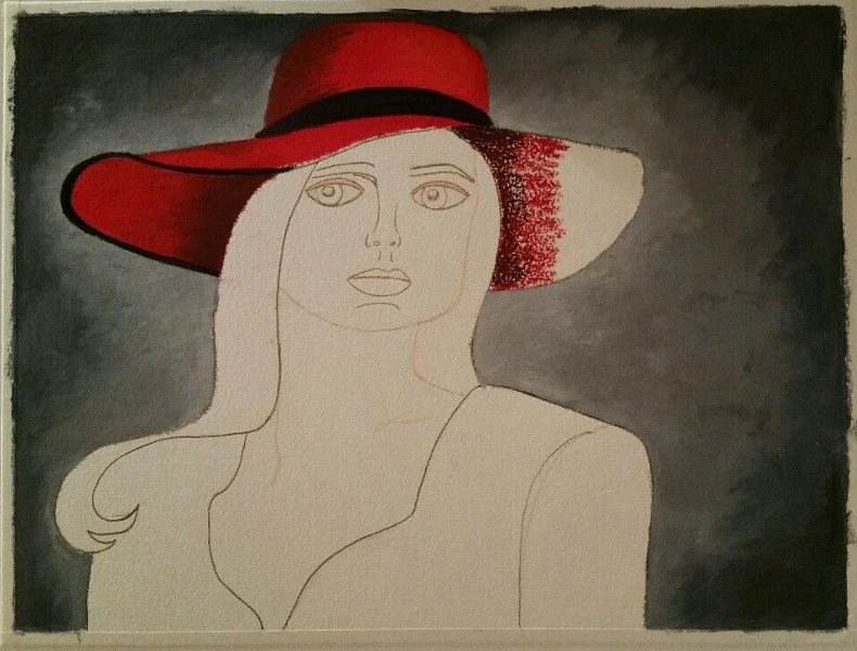 Woman in a Red Hat, wip 2.webp