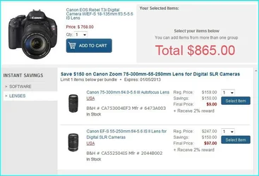 $Canon EOS Rebel T3i savings B&H.webp