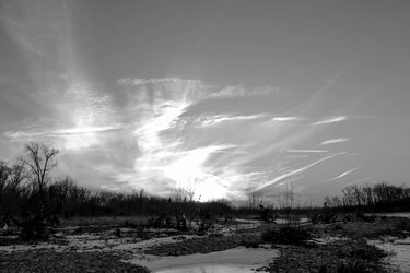 $B&W Frozen River Bank Sunset.jpg