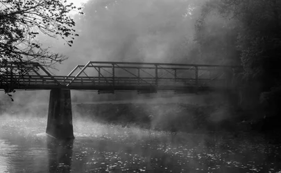 $Foggy Tailwaters Bridge B&W.webp