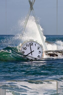 $Disappearing Clock structure over Explosion of water over the rocks - Mediterranean.jpg