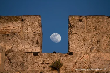 $Moon in crenelation over Old City Wall - 3.webp