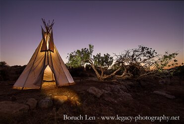 $Teepee at sunset with trees.jpg