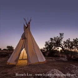 $Teepee at sunset.webp