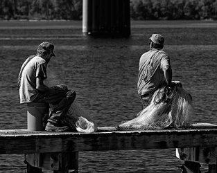 Two-Men-Two-Buckets-Two-Nets---The-Patience-of-Job-bw.webp