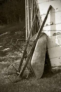 $Rusty Wheelbarrel, B&W, watermarked.webp