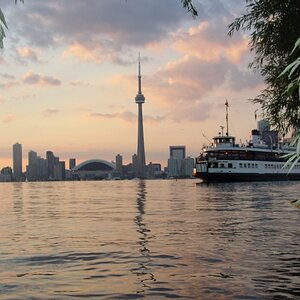 Toronto Skyline at Sunset from Kayak