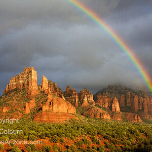 Rainbow in the Red Rocks of Sedona