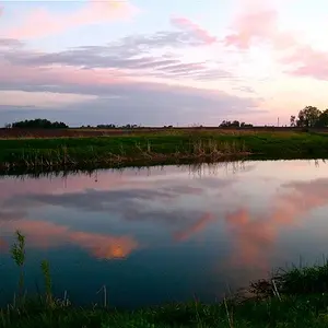 sunset reflection