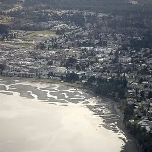Flying around Vancouver Island -- it's often cloudy!