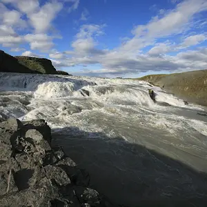 Gullfoss waterfall. Largest in Europe.Iceland