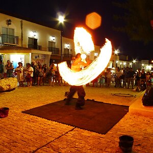 Fire show at Playa del Carmen