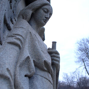 angel at the cemetery