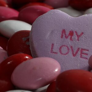 Valentine Candy Macro Shot