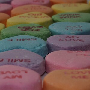 Valentine Candy Macro Shot