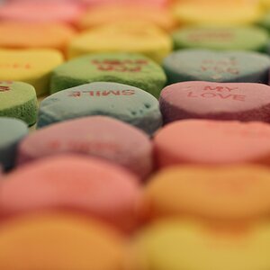Valentine Candy Macro Shot
