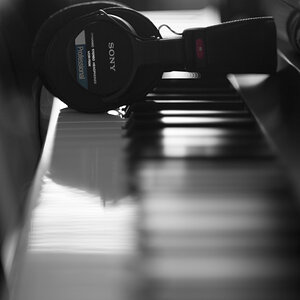 Piano and Headphones