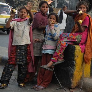 street kids Old Delhi India