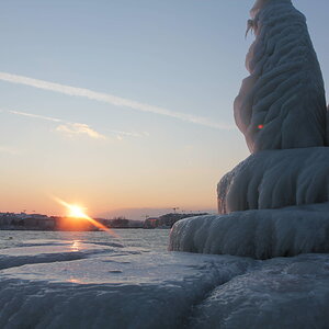 Ice Age in Geneva Lake Switzerland