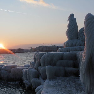 Ice Age in Geneva Lake Switzerland