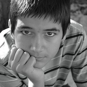 Portraits of my 12 yr old son