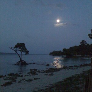 water and moon