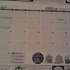 calendar we got in the mail last year, its missing 29th