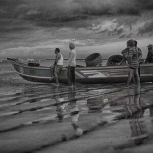 one morning at kedonganan beach, bali