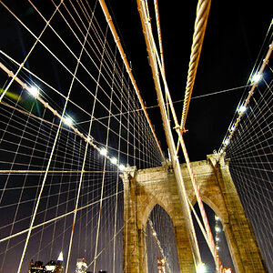 Brooklyn Bridge, night