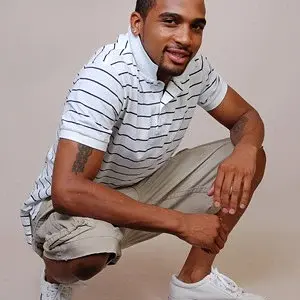 picture of a black model in casual wear