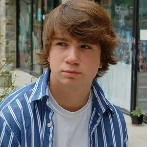 headshot of an aspiring white actor