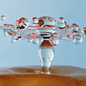 Water drop collision