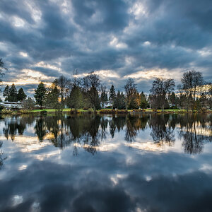 Como lake refelection