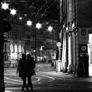 Walking in twilight