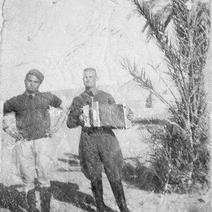 Giuseppe Torcasio on the right North Africa WW II