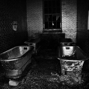 Ghost Walker, Manteno State Hospital bw