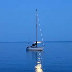 Moon over Lake Superior
