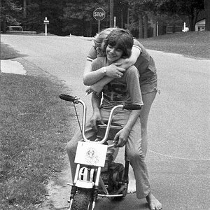 Hug On Mini-Bike
