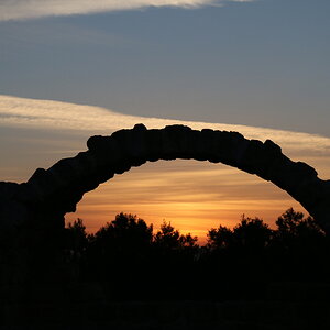 Stone arch, sunrise