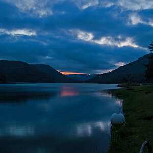 sunset at Shongweni Dam