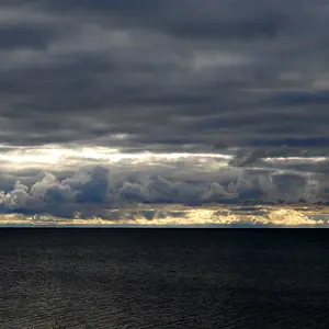 Stormy lake Michigan