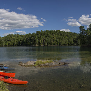 a panorama while I was out for a canoe outing with the family.