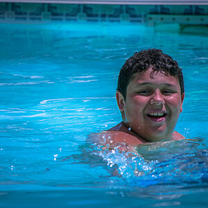 Austin in the Pool