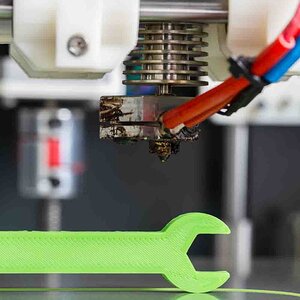 3d printing with light green filament