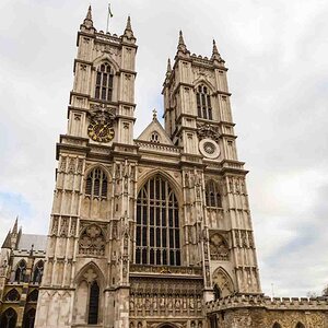 Westminster Abbey in London front view